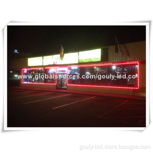 5050 LED track light with cover, waterproof, for store front glass